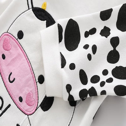 Baby One Piece Romper Soft Cotton Sleepwear Footed Jumpsuit for 0-12 Month Infant