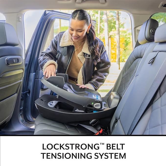 Evenflo Revolve180 LiteMax NXT Rotating Rear-Facing Lightweight Preemie and Infant Car Seat 3-30lbs. with SensorySoothe. Easy Install with Base (Agate Purple)