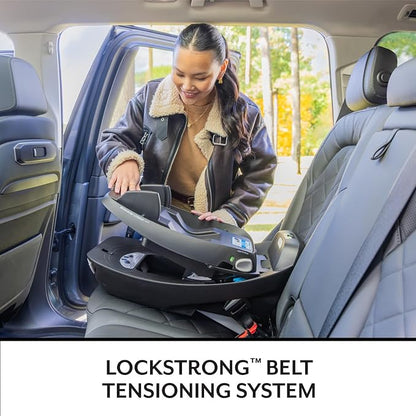 Evenflo Revolve180 LiteMax NXT Rotating Rear-Facing Lightweight Preemie and Infant Car Seat 3-30lbs. with SensorySoothe. Easy Install with Base (Agate Purple)