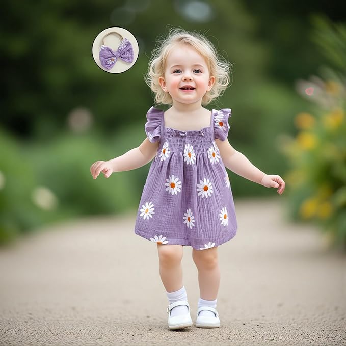 Mubineo Baby Girl Summer Clothes Cute Ruffle Tops Dress Shorts Outfits Set Infant Toddler Shrit Bloomers Princess Outfit