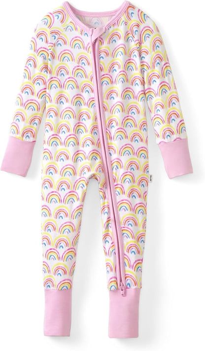 Little Sleepies Pajamas for Baby Boys & Girls, Viscose from Bamboo Baby Pajamas, Preemie & Newborn Sleepers, 2-Way Zipper PJs