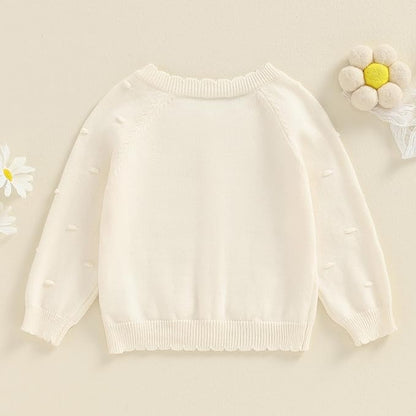 Baby Girl Cardigan Sweater Long Sleeve Button Up Knit Sweatshirt Jacket Toddler Baby Girl Fall Outfits