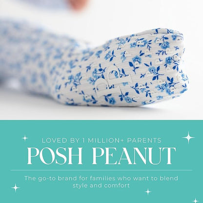 Posh Peanut Convertible Baby Sleepers - Girls Footless Baby Pajamas with 2 Way Zipper for Easy Diaper Changes