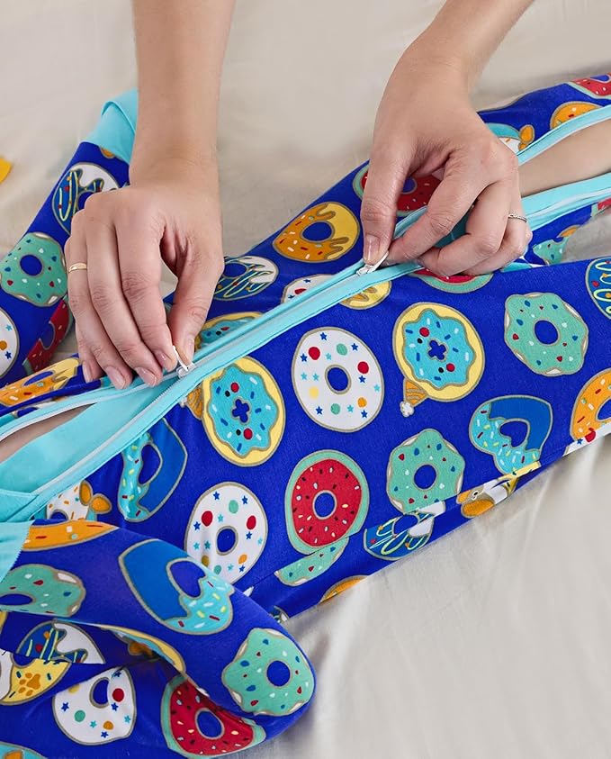 Bamboo Viscose Baby Convertible Footie Pajama, Zipper Pajamas for Baby Boys & Girls, Sleep & Play Footed Pjs