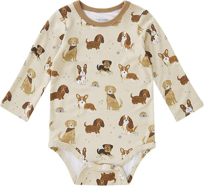 pureborn Baby Boys Girls Bodysuit Super Soft Cotton Romper 0-24 Months