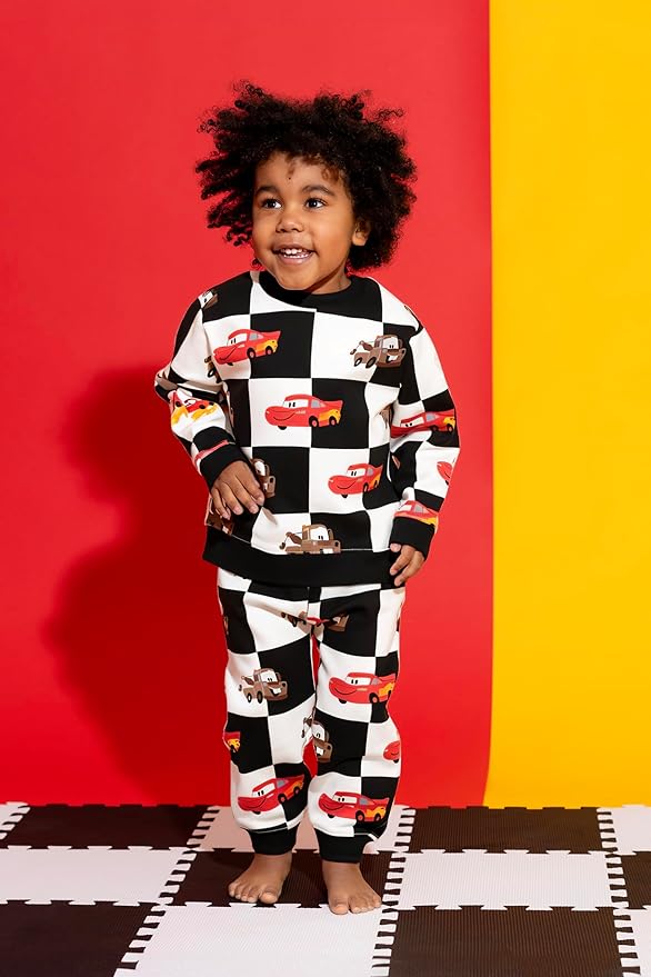 monica + andy Sporty Sweatsuit, 100% Organic Cotton Clothes for Boys & Girls, Outfit Sizes For Kids, Toddler & Infant