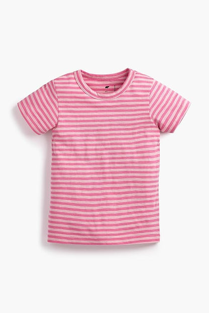 Monica + Andy Crewneck Tee, 100% Organic Cotton Clothes for Girls & Boys, Printed T-Shirt Sizes for Kids, Toddler & Baby