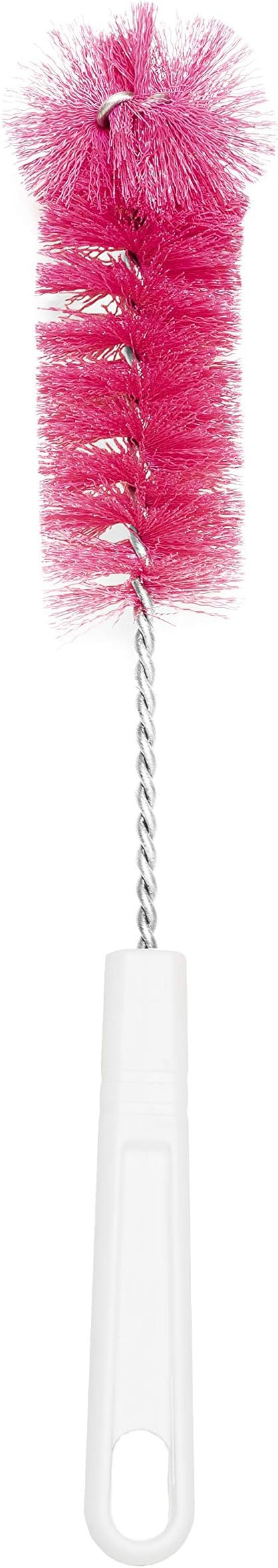 Fuller Brush Bottle Brush – Cleans Narrow Mouth Water Bottles, Travel Mugs, Sports Tumblers, Hydration Flasks, Gym Jugs - Pink