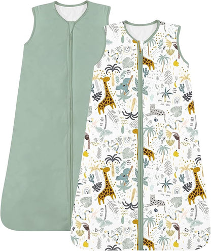 Baby Sleep Sack, 1.0 TOG Cozy Wearable Blanket, Soft Sleeping Bag with Zipper, Toddler Sleep Sack 0-3-6-12-24-3T