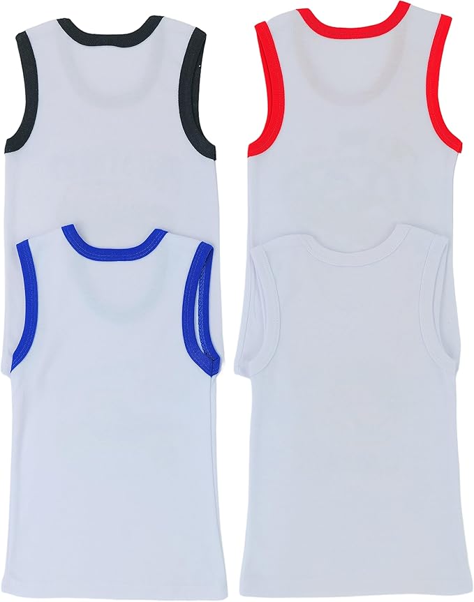 ToBeInStyle Boy's Pack of 4 Tank Tops