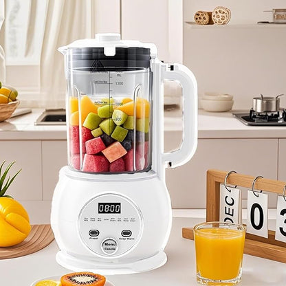 10 in 1 Nut Milk Maker Hot Blender,51oz Homemade Soy, Almond,Oat,Plant Based,Baby Food Maker 20 Blades,Automatic Soybean Machine with 24H Delay Start/Keep Warm8H/Boil Water&Auto Clean