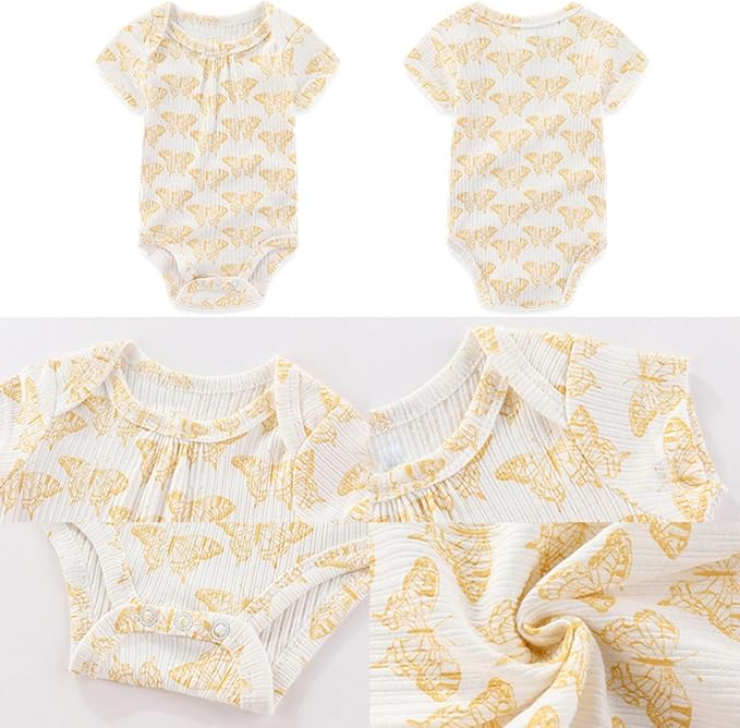 Baby Boy Girl Layette Set 18 Piece Infant Essentials Must Haves Clothes 0-9 Month Rompers+Bodysuits+Hats+Socks