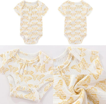 Baby Boy Girl Layette Set 18 Piece Infant Essentials Must Haves Clothes 0-9 Month Rompers+Bodysuits+Hats+Socks