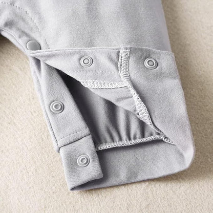 Cute Giraffe + Zebra With Floral Print Long Sleeve Baby Girl Clothes White Jumpsuit For Baby One-Piece Romper