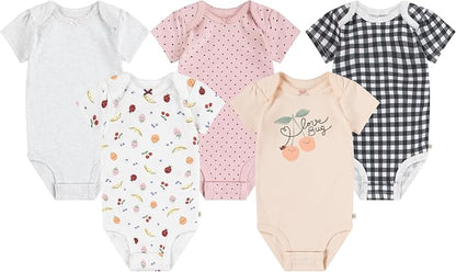 HUGGIES unisex-baby 5-pack Everyday Bodysuit