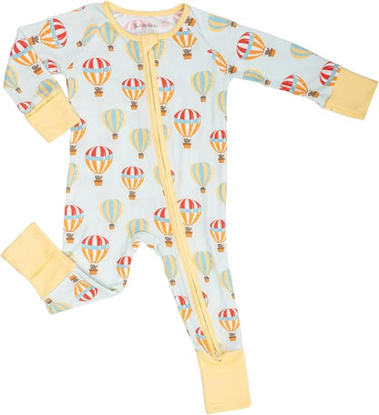 LollyBanks Baby Pajamas, 2-Way Zipper Infant Romper, 95% Viscose Made from Bamboo and 5% Spandex, Baby Sleepers
