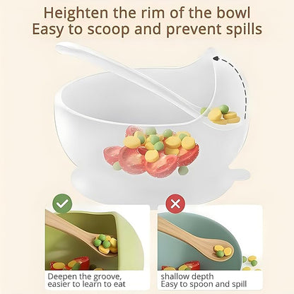 Silicone Baby Feeding Set,Miicasa Baby Led Weaning Supplies Kit With Suction Bowl & Car Plate, Bib, Spoon, Fork, Cup - Food-Grade Silicone, Dishwasher-Safe, No BPAs - For 3+ Months