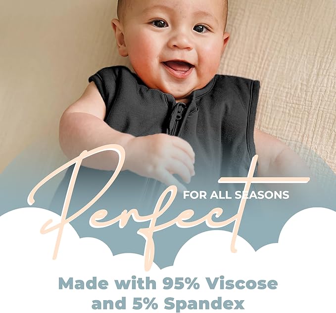 Nyte Nyte Baby - Sleeveless Soft Baby & Toddler Sleeping Sack, Breathable with Adjustable Feet Cuffs & Anti-Slip Grip