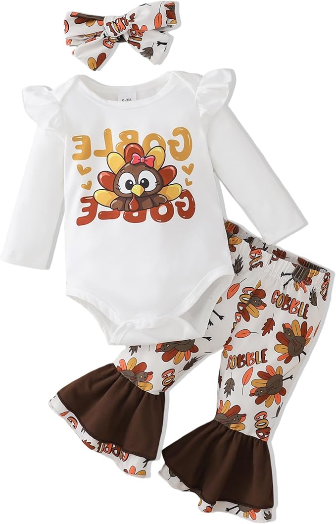 Baby Girl Clothes Newborn Infant Outfits Cute Summer Clothes Spring Romper Set+Hat+Headband