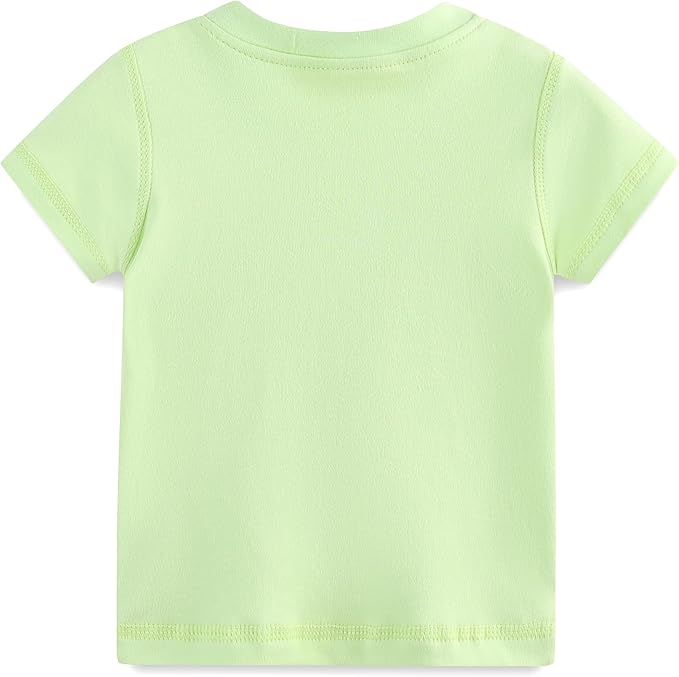 Baby Multicolor Short Sleeve T-Shirt Tee Summer Solid 100% Cotton Basic Clothes
