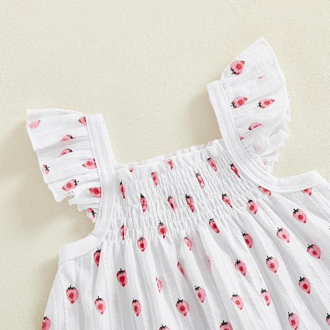 Mubineo Baby Girl Summer Clothes Cute Ruffle Tops Dress Shorts Outfits Set Infant Toddler Shrit Bloomers Princess Outfit