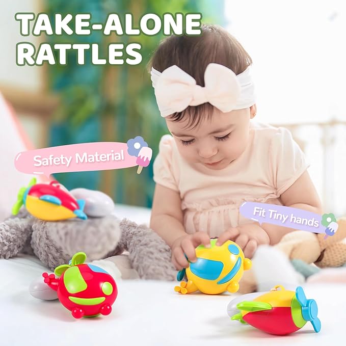 BOBXIN Baby Mobile for Crib, Crib Mobile with Projector and 108 Melodies Music, Crib Toys with Remote Control and Hanging Rattles Rotating,Toy for Newborn and Baby Boy Girl Sleep