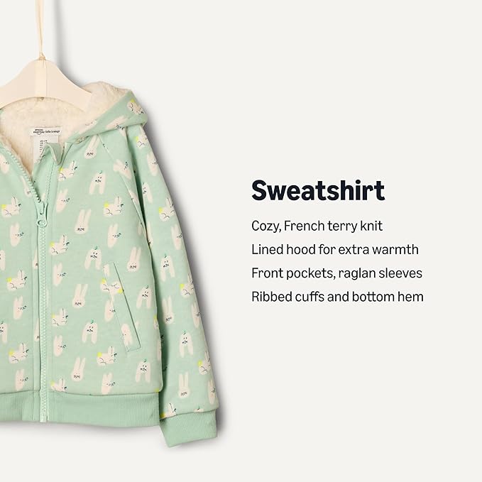 Amazon Essentials x Sofia Grainge Unisex Toddlers and Babies’ Zip Hoodie Sweatshirt