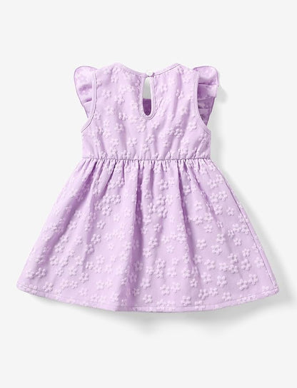 PATPAT Toddler Baby Girls Summer Dresses Spring Clothes Flower Sundress Ruffle Sleeve Bowknot 3-24 Months