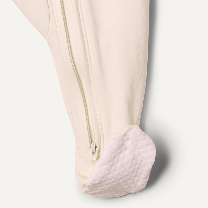 Amazon Essentials x Sofia Grainge Unisex Babies' Cotton Footed Sleep and Play Bodysuit, Pack of 2