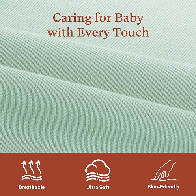 Baby Zipper Footies Pajamas, One-Piece Zip Front Jumpsuit for Boys Girls, Newborn to 24 Months