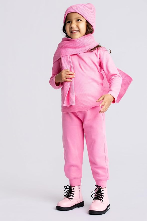 Monica + Andy Crewneck Tee, 100% Organic Cotton Clothes for Girls & Boys, Printed T-Shirt Sizes for Kids, Toddler & Baby