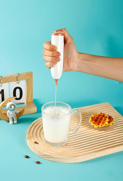 Handheld Electric Baby Formula Mixer,Handheld Drink Mixer (Off White)