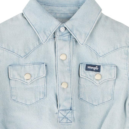 Wrangler Infant & Toddler Long Sleeve Denim Bodysuit