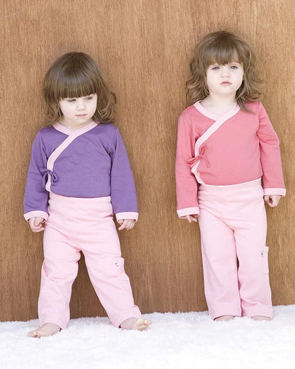 Babysoy Baby Kimono Wrap Around Onesie Bodysuit