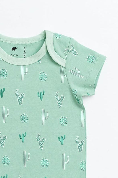 MONICA + ANDY Short Sleeve Jack & Jill Bodysuit, 100% Organic Baby Clothes for Girls & Boys, Newborn, Infant & Preemie Sizes