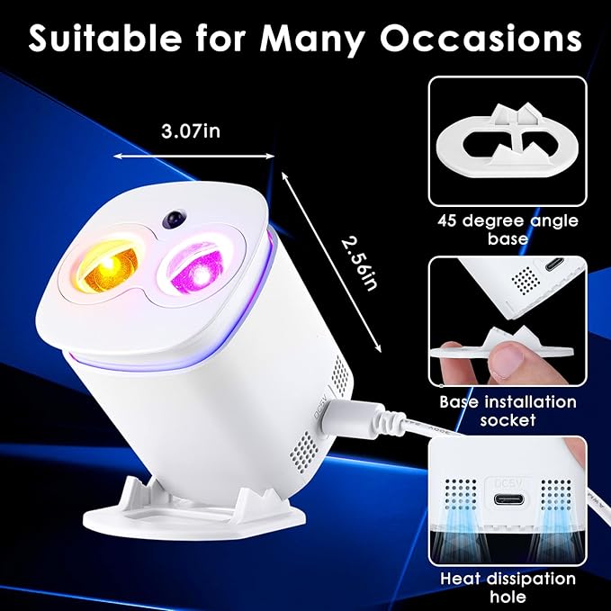 Galaxy Projector, Galaxy Projector for Bedroom, Night Light for Kids, Nebula Ceiling LED Lamp, Room Decor, with Timer and Remote, Gifts for Birthdays