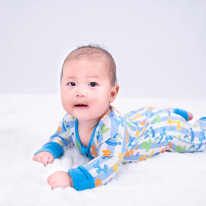 LollyBanks Baby Pajamas, 2-Way Zipper Infant Romper, 95% Viscose Made from Bamboo and 5% Spandex, Baby Sleepers