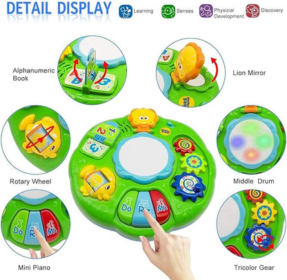 Baby Toys 6-12 Months, Baby Activity Table Center, Musical Toys for Infant Toddler 0 3 6 9 12 18 Months, Boy Girl Toy for 1 2 3 Year Old