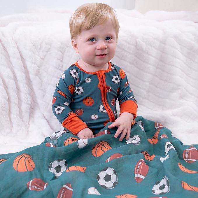 LollyBanks Baby Pajamas, 2-Way Zipper Infant Romper, 95% Viscose Made from Bamboo and 5% Spandex, Baby Sleepers