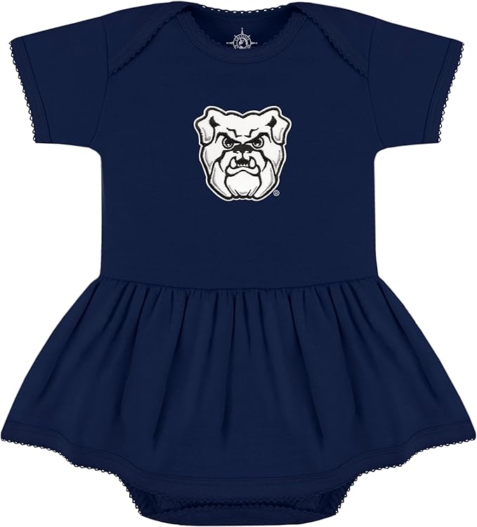 Creative Knitwear College Baby Picot Bodysuit Dress - Team Logo, Multiple Colors, for Baby Girls (0-24 Months)