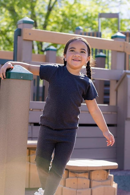 Monica + Andy Crewneck Tee, 100% Organic Cotton Clothes for Girls & Boys, Printed T-Shirt Sizes for Kids, Toddler & Baby