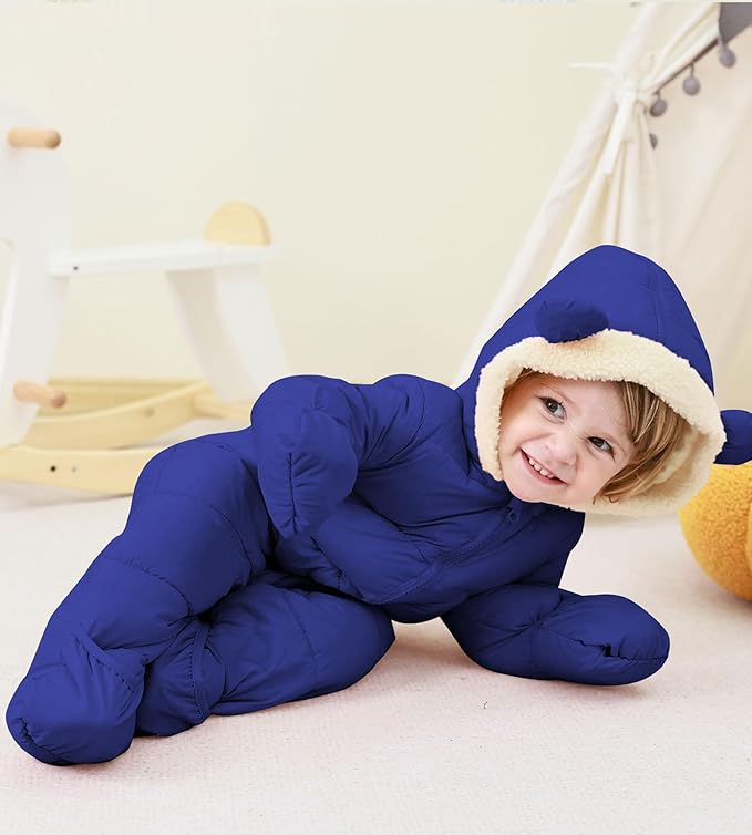 BFUSTYLE Baby Snowsuit 0-24 Months Winter Clothes Infant Boy Girl Puffer Jacket Newborn One Piece Coat with Hooded