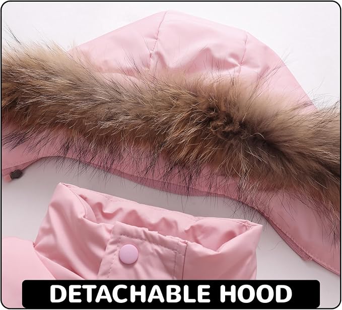 Toddler Winter Coat Baby Puffer Jacket Girl Hoodie Boy Snow Outerwear Clothes 5T