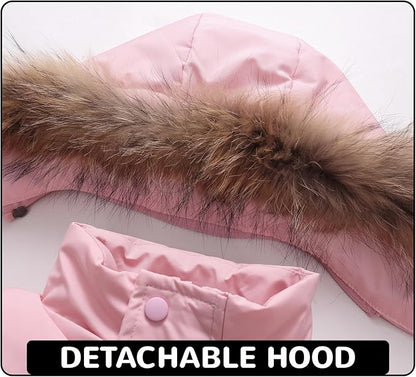 Toddler Winter Coat Baby Puffer Jacket Girl Hoodie Boy Snow Outerwear Clothes 5T