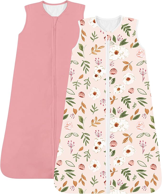 Baby Sleep Sack, 1.0 TOG Cozy Wearable Blanket, Soft Sleeping Bag with Zipper, Toddler Sleep Sack 0-3-6-12-24-3T