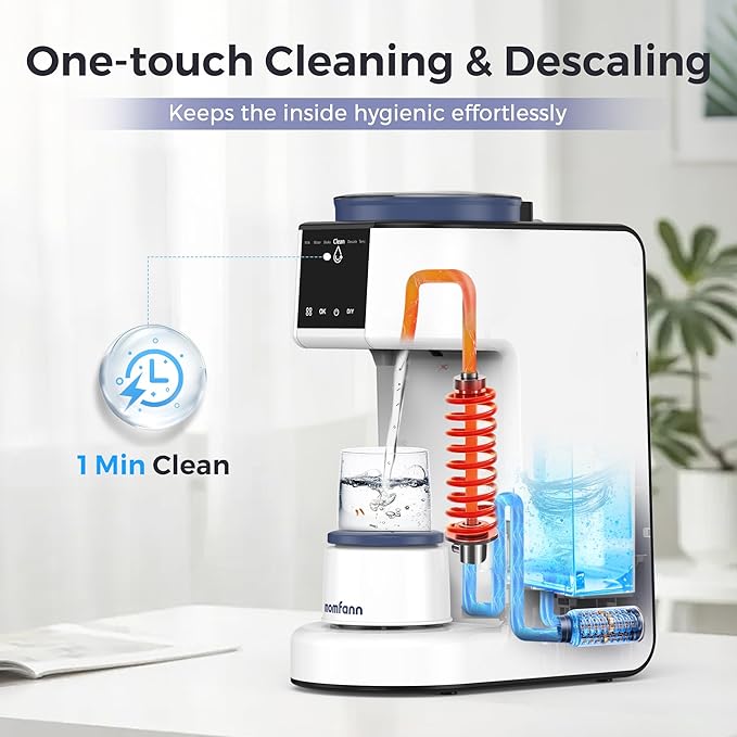 Automatic Baby Formula Maker – Fast Formula Dispenser for Instantly Mixing Warm Bottles with Precise Powder & Water Ratio, 3 Temp Settings, One-Touch Clean, Fits Most Bottles & Formula Brands