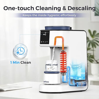 Automatic Baby Formula Maker – Fast Formula Dispenser for Instantly Mixing Warm Bottles with Precise Powder & Water Ratio, 3 Temp Settings, One-Touch Clean, Fits Most Bottles & Formula Brands