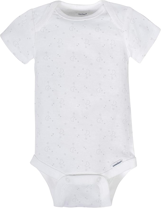 Gerber unisex-baby 8-pack Short Sleeve Onesies Bodysuits