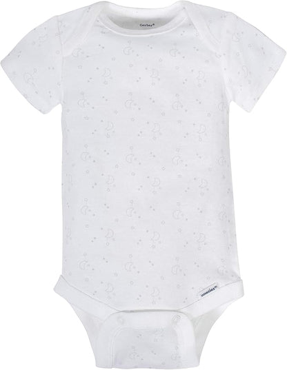 Gerber unisex-baby 8-pack Short Sleeve Onesies Bodysuits