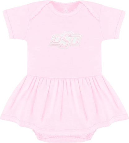 Creative Knitwear College Baby Picot Bodysuit Dress - Team Logo, Multiple Colors, for Baby Girls (0-24 Months)